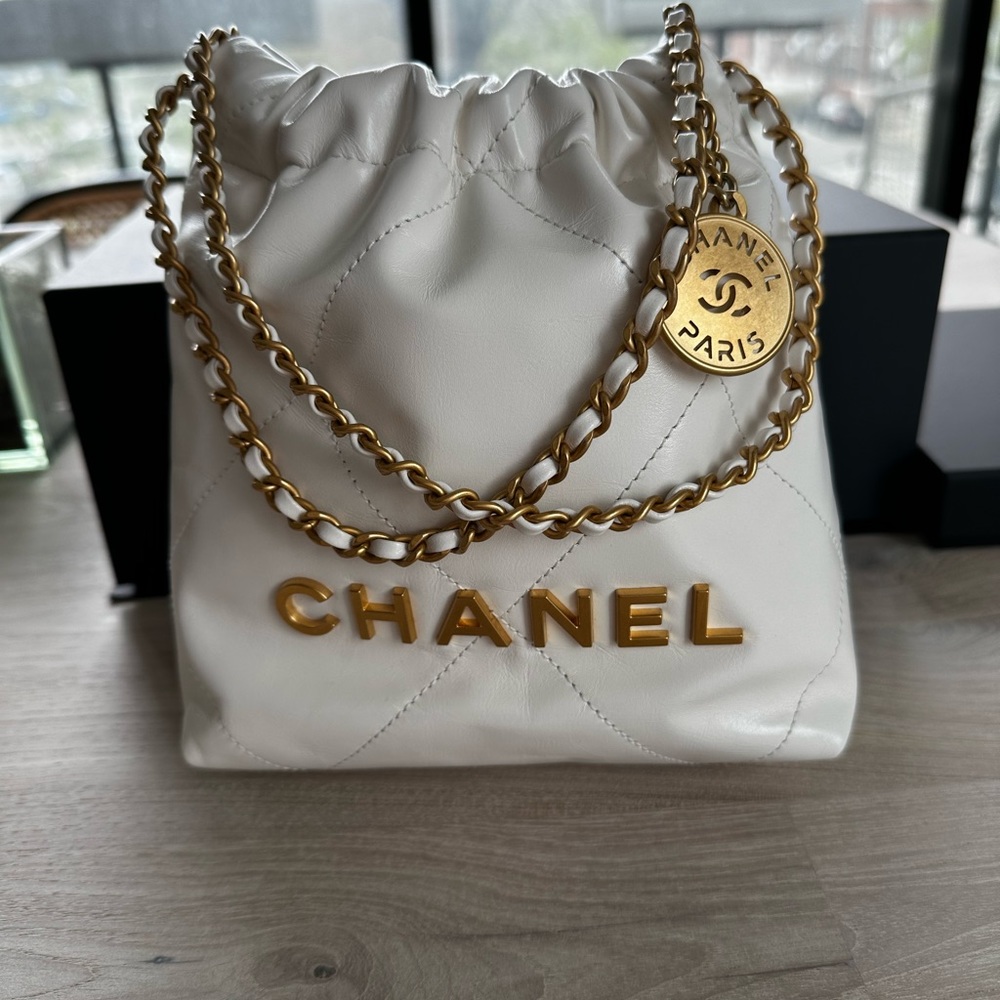Chanel Mini 22 White